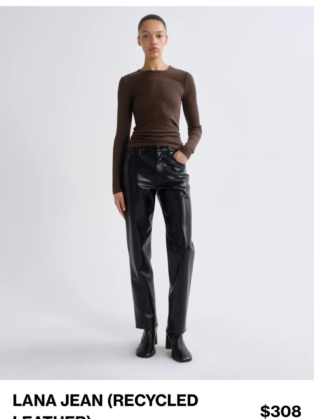 Agolde Lana leather pants